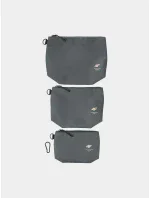 Set kosmetických tašek 4FSS23AWBGU011-22S antracit - 4F