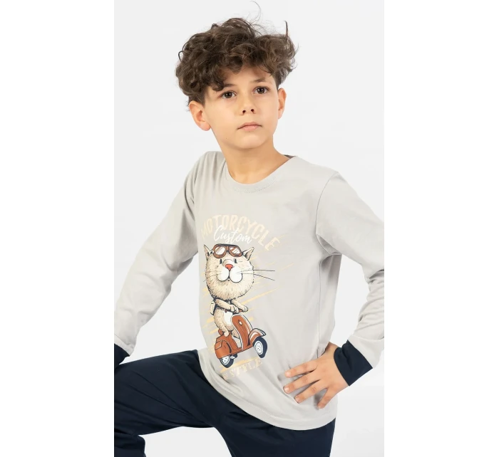 Dětské pyžamo dlouhé Motocycle