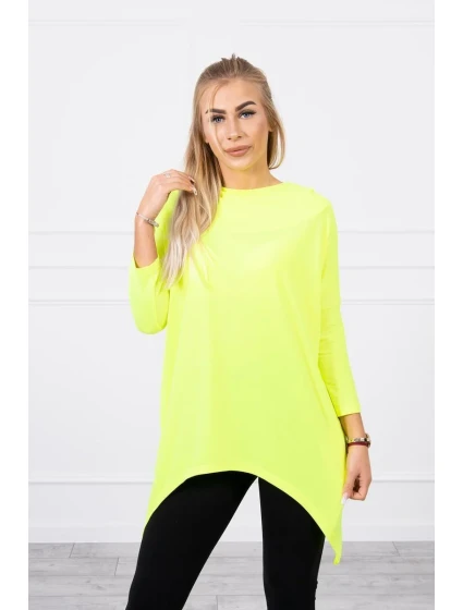 Mikina s potiskem kola žlutá neonová Mikina s potiskem kola žlutá neonová