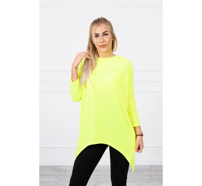 Mikina s potiskem kola žlutá neonová Mikina s potiskem kola žlutá neonová