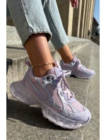 Dámské Kožené Tenisky GOE RR2N4081 Fialové