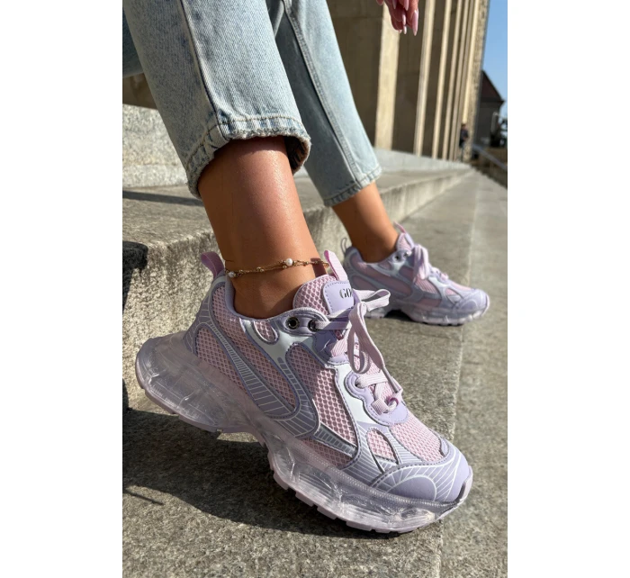 Dámské Kožené Tenisky GOE RR2N4081 Fialové