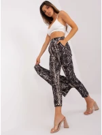 DHJ kalhoty SP 13926 7.52P černá a béžová