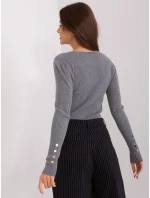 Sweter PM SW model 18969971 ciemny szary - FPrice Sweter PM SW model 18969971 ciemny szary - FPrice