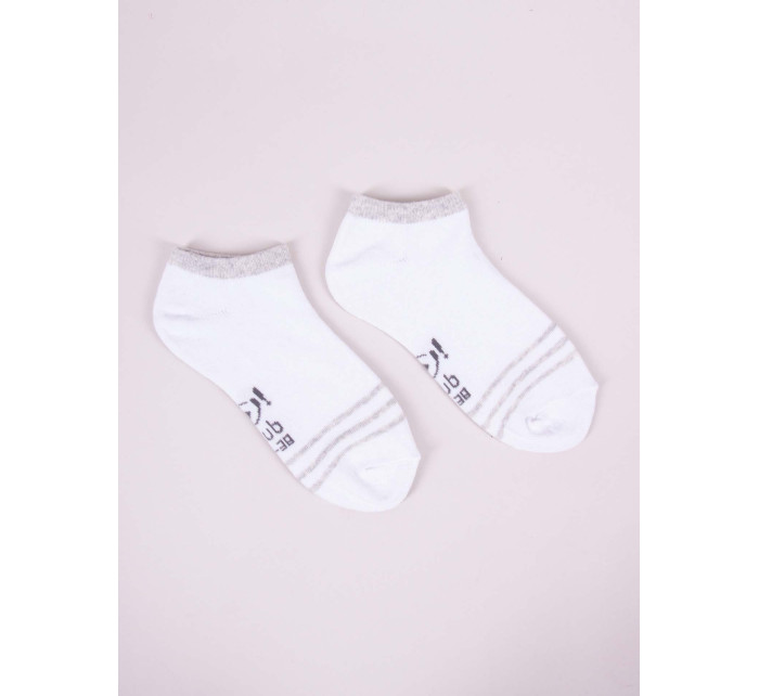 Yoclub Dívčí kotníkové bavlněné ponožky Vzory Barvy 3-pack SKS-0028G-AA30-002 Vícebarevné