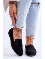 Semišové pohodlné mokasíny Černá Giovana Semišové pohodlné mokasíny Černá Giovana