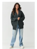 Svetr na zapínání  model 217406 Makadamia