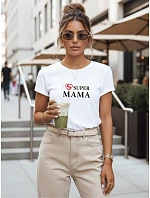 Dámské tričko s potiskem Super Mom White FashionStreet NX5025RY