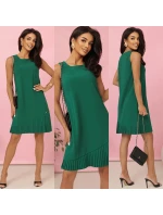 elegantní trapézové šaty s asymetrickým řasením model 21218048 - numoco