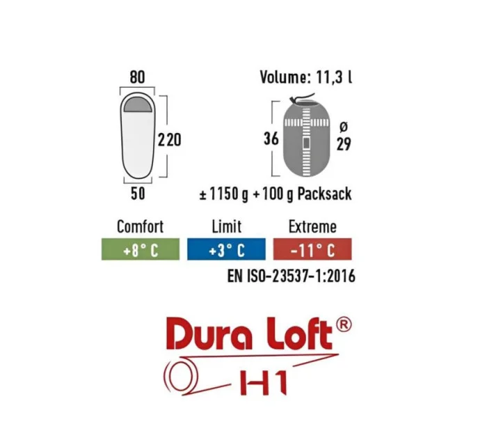 Black Eco spací pytel model 21123735 - High Peak