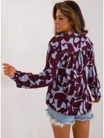 Bluzka model 20235229 bordowy - FPrice Bluzka model 20235229 bordowy - FPrice