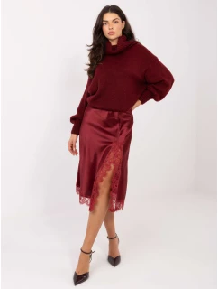 Spódnica MI SD model 21787890 bordowy - FPrice