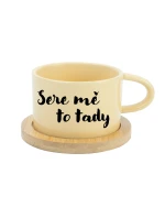 SERE MĚ TO TADY - žlutý hrníček makronka 200 ml