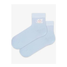 TENKÉ PONOŽKY BARVA 2-6 LET DÍVKY LEVANDULOVÁ 21-23