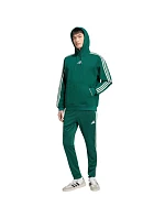 Bluza męska adidas Essentials 3-Stripes Fleece Hoodie zielona KZ1413 pánské Bluza męska adidas Essentials 3-Stripes Fleece Hoodie zielona KZ1413 pánské
