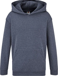 Fruit of the Loom Classic Kids Hooded Sweat Dětská mikina s kapucí 16.2043 vintage heather navy