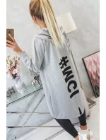 Šedá bunda s potiskem Šedá bunda s potiskem