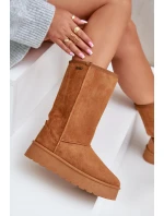Vysoké Sněhové Boty Na Platformě Big Star model 21679161 Camel - Big Star Shoes