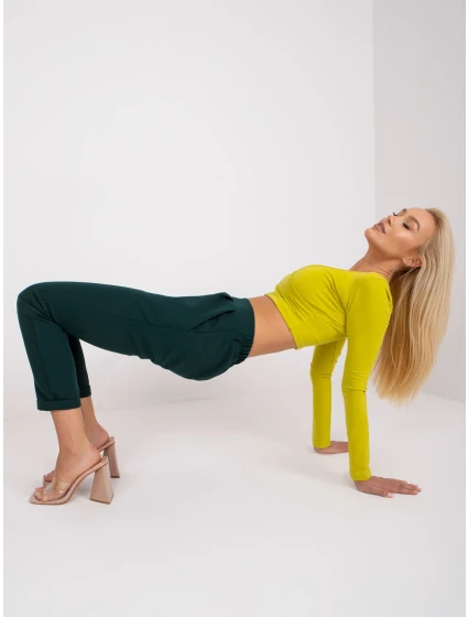 DHJ kalhoty SP 13926.02 tmavě zelená