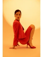 S368 Blejzr s otevřenou přední částí - červený