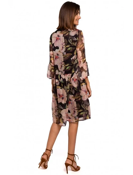 Šifonové šaty se pasem model 3 model 18002559 - STYLOVE