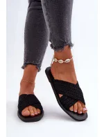 Dámské ploché pantofle Big Star Černé Dámské ploché pantofle Big Star Černé