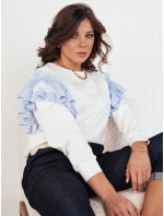 Dámská mikina FALGIT ecru FashionStreet BY1264 Dámská mikina FALGIT ecru FashionStreet BY1264