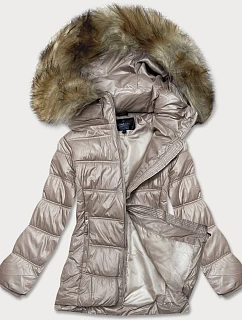 Dámská prošívaná přechodová bunda velbloudí (H-205)