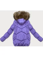 Bunda s kapucí v lila barvě pro přechodné období model 21246441 - LHD