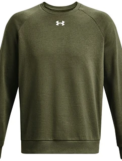 Pánská mikina Under Armour Rival Fleece Crew, khaki, 1379755, 390