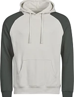 Tee Jays TJ 5156 Mikina s kapucí 2-barevná "Unlabeled" 18.5156 cement/dark green