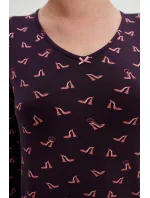 Noční košile s dlouhými rukávy model 18936376 - Vamp