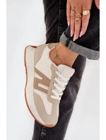 Dámské Sportovní Boty Na Platformě Béžové model 21686217 - Boto Dámské Sportovní Boty Na Platformě Béžové model 21686217 - Boto