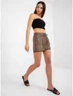 Dámské šortky D73770M61531KG hnědé - FPrice