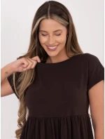 Šaty RV SK 5672.03P tmavě hnědé Šaty RV SK 5672.03P tmavě hnědé