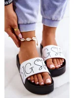 Dámské moderní pantofle Big Star - černá/bílá Dámské moderní pantofle Big Star - černá/bílá