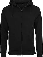 Build your Brand BY 012 Mikina s kapucí z těžké bavlny 56.0012 black
