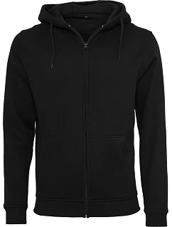 Build your Brand BY 012 Mikina s kapucí z těžké bavlny 56.0012 black