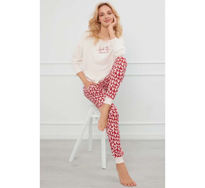 Italská móda Evora long length sp. barva:ecru/print Italská móda Evora long length sp. barva:ecru/print