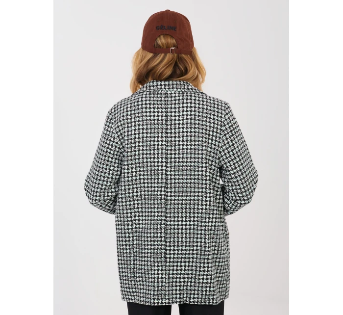 Marynarka LK MA model 21902628 czarno zielony - FPrice Marynarka LK MA model 21902628 czarno zielony - FPrice