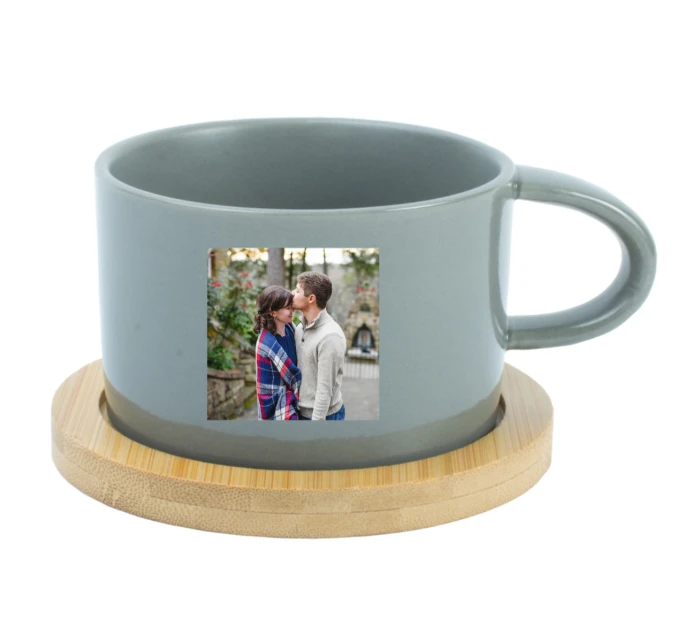 Personalizovaný keramický hrníček Makronka s fotografií 
