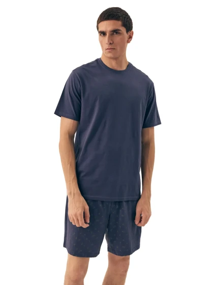 Pánské pyžamo 42601 Shore light blue - HENDERSON