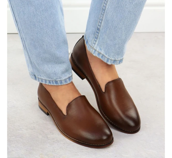 Dámské polobotky lords brown Potocki 19337