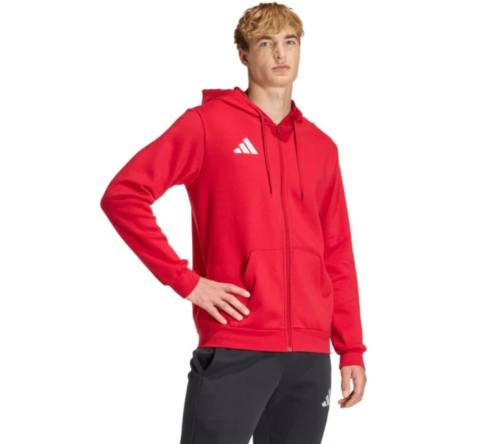 Pánská mikina Entrada 26 FZ Hoody červená model 21867210 pánské - ADIDAS