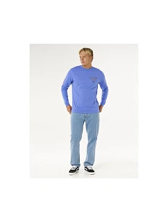 Pánské tričko RIP CURL Fade Out Icon L/S Tee, modré