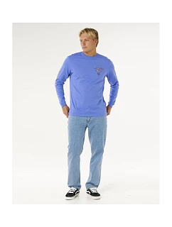 Pánské tričko RIP CURL Fade Out Icon L/S Tee, modré