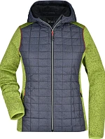 Daiber JN 771 Dámská pletená hybridní bunda 02.0771 kiwi melange/anthracite melange