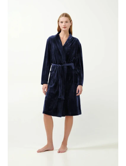 sametový župan model 20515853 - Vamp sametový župan model 20515853 - Vamp