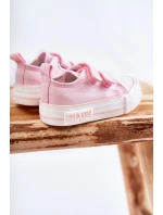 Dětské látkové tenisky se suchým zipem BIG STAR model 21594938 Růžová - Big Star Shoes Dětské látkové tenisky se suchým zipem BIG STAR model 21594938 Růžová - Big Star Shoes