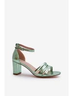 Sandály Na Podpatku S Pásky Černé Enitia Sandály Na Podpatku S Pásky Černé Enitia